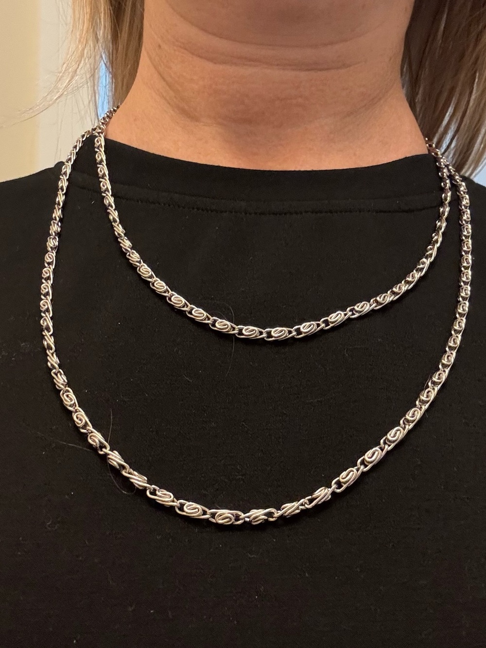 Sterling Silver Link Necklace - Silver